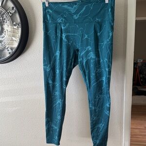 All in Motion Blue Patterned Leggings XXL